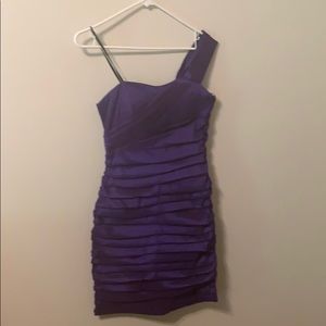 Purple cocktail dress
